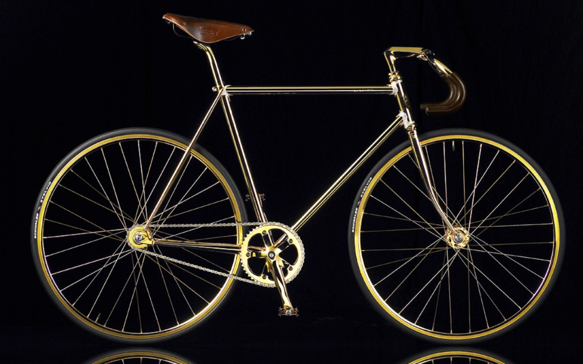 Sepeda Aurumania Gold Bike Crystal Edition
