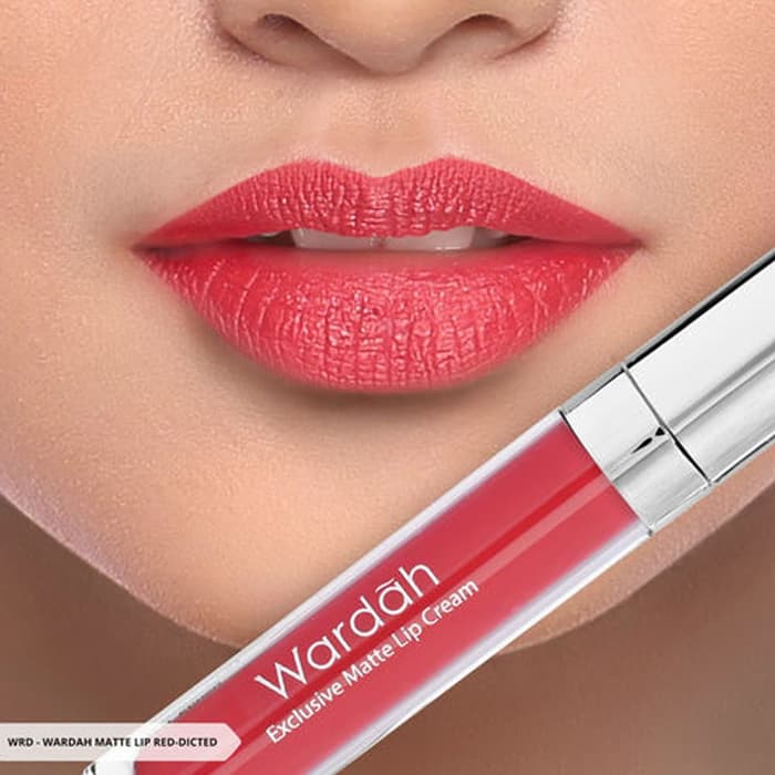 red dicted wardah lip cream